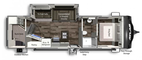 2022 DUTCHMEN ATLAS 2902BH, , floor-plans-day image number 0